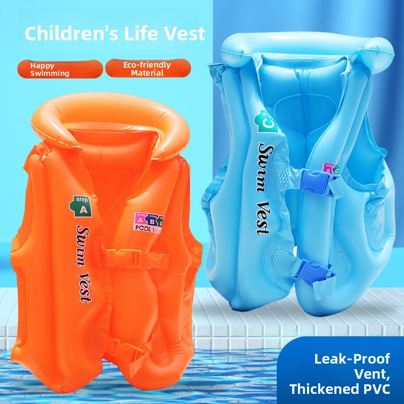 Aquatic Sports For Kids - Inflatable Swimming Life Jacket Vest for