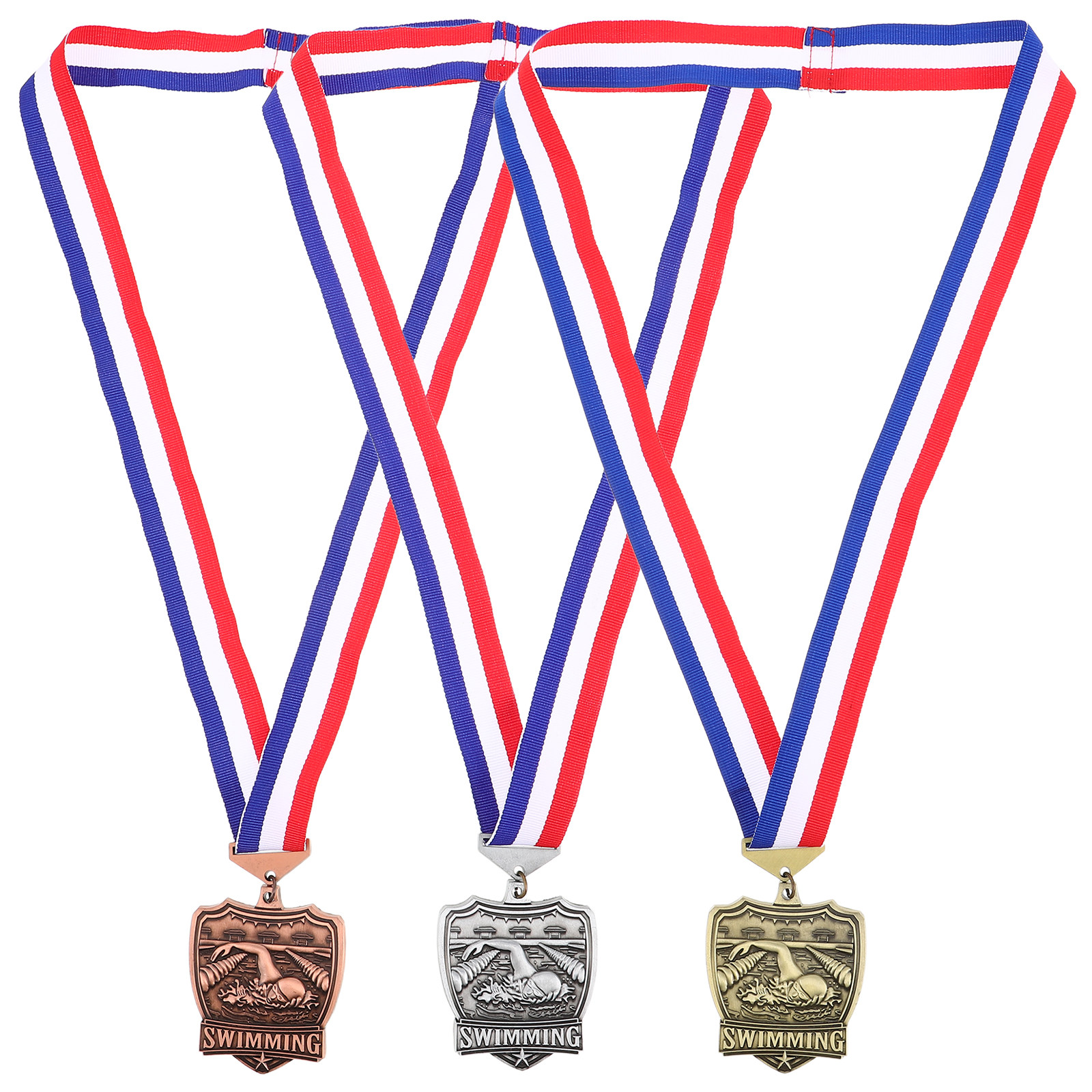 3Pcs Swimming Medals Zinc Allo - Aquatic Sports Wear recensione e prezzo